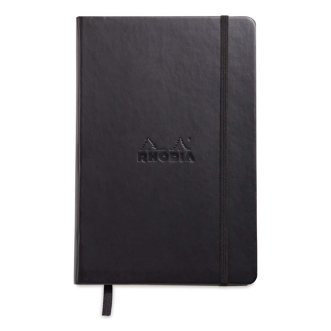Rhodia Hardcover Webnotebook - Black, 5-1/2" x 8-1/4", Dot Grid